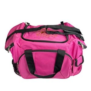 NWT Totes Isotoner Bright Pink Travel Carry On Duffle Bag Luggage